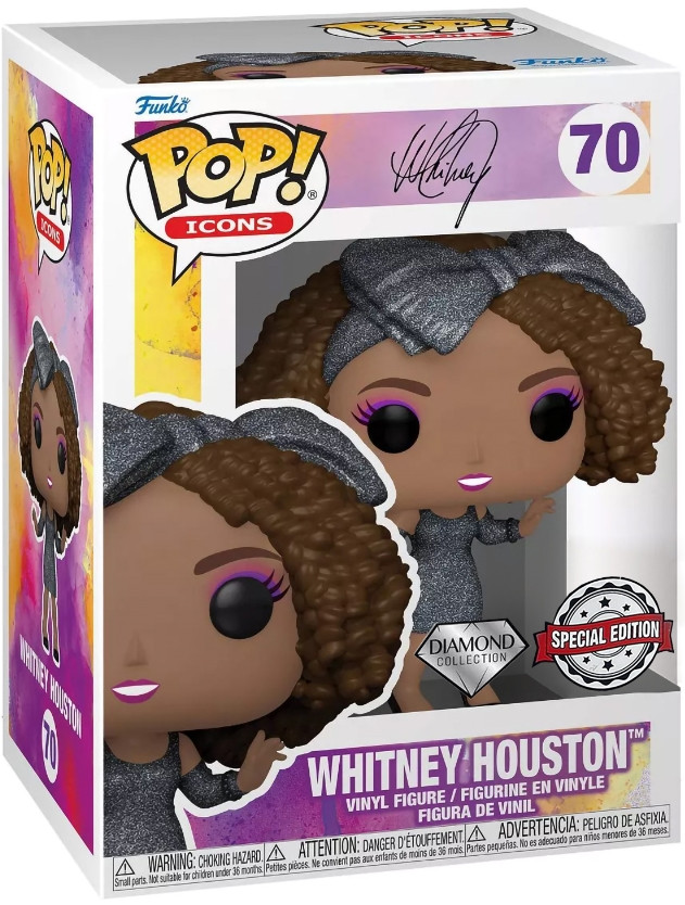  Funko POP Icons: Whitney Houston  How Will I Know Diamond Glitter Exclusive (9,5 )