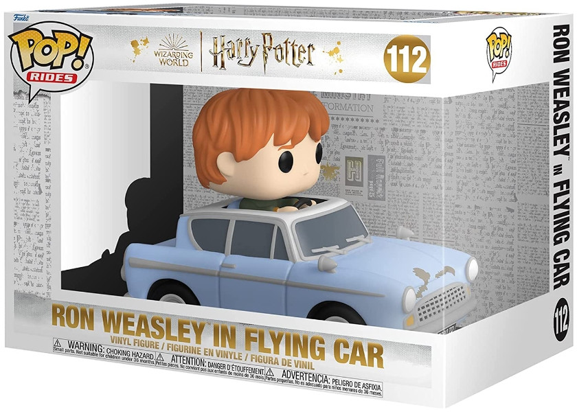  Funko POP Rides Harry Potter: Chamber Of Secrets 20th  Ron Weasley In Flying Car