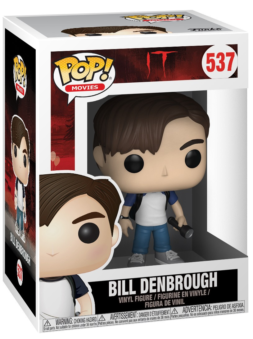  Funko POP Movies: IT  Bill Denbrough With Flashlight (9,5 )