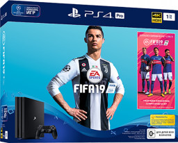   Sony PlayStation 4 Pro (1TB) Black (CUH-7108) +  FIFA 19