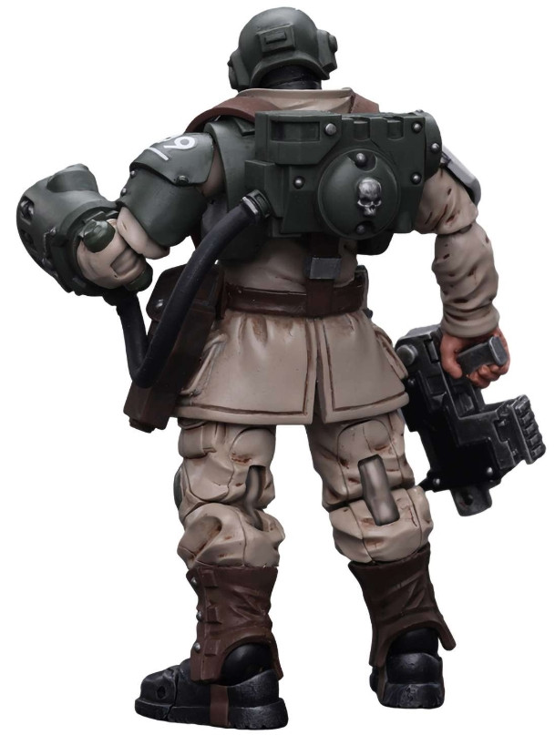 Фигурка Warhammer 40 000: Astra Militarum – Cadian Command Squad Veteran Sergeant with Power Fist 1:18 (10,7 см)