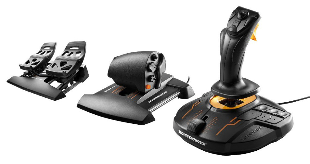 Джойстик T-16000M FCS + рычаг TWCS + педали TFRP (Thrustmaster Flight Pack) для PC