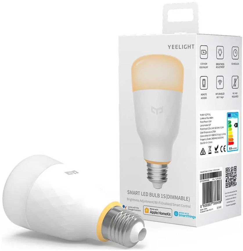 Умная LED-лампочка Yeelight Smart LED Bulb 1S (White) YLDP15YL