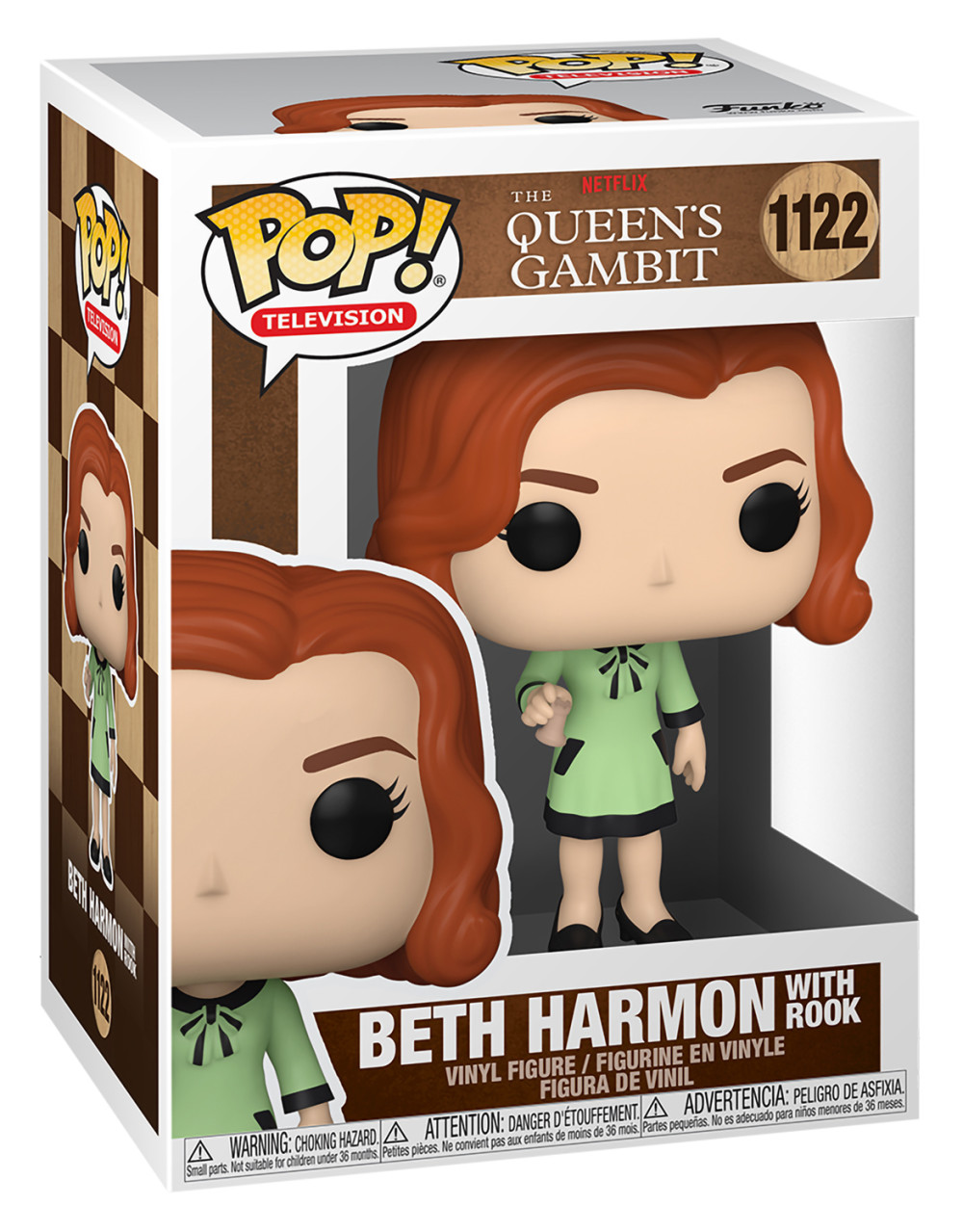  Funko POP Television: The Queen`s Gambit  Beth Harmon With Rook (9,5 )