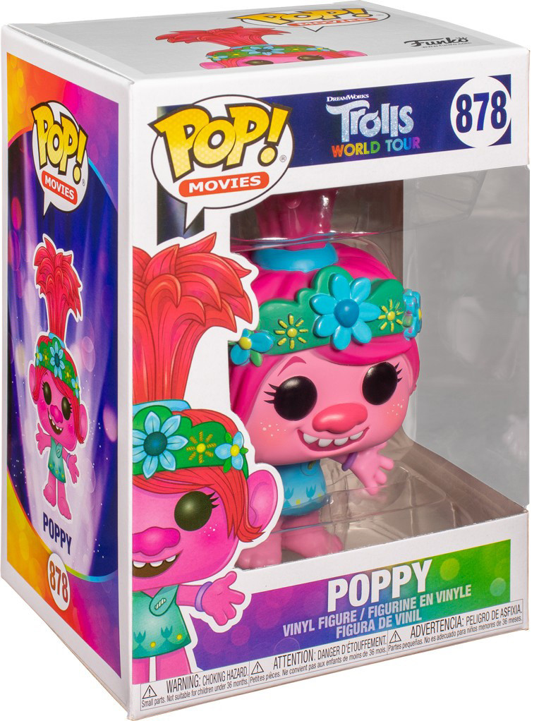 Фигурка Funko POP Movies: Trolls World Tour – Poppy (9,5 см)