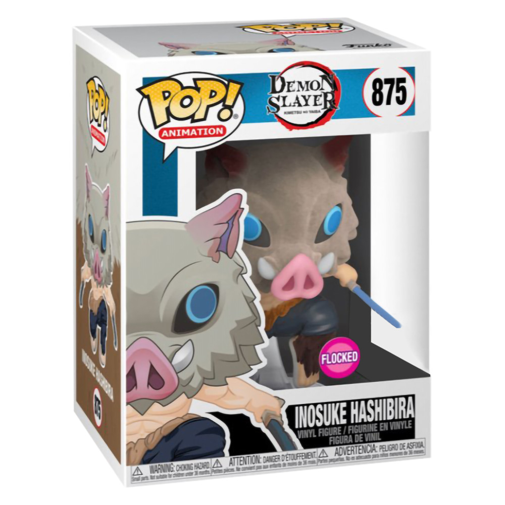 Фигурка Funko POP Animation: Demon Slayer Kimetsu no Yaiba – Inosuke Hashibira With Chase Flocked Exclusive (9,5 см)
