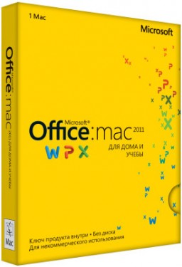 Office Mac Home and Student 2011.  