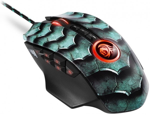 Мышь Sharkoon Drakonia II Green проводная игровая для PC (зеленая)