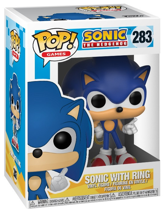  Funko POP Games: Sonic The Hedgehog  Sonic With Ring (9,5 )