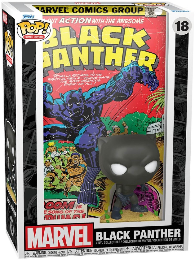 Фигурка Funko POP Comic Covers: Marvel – Black Panther (9,5 см)