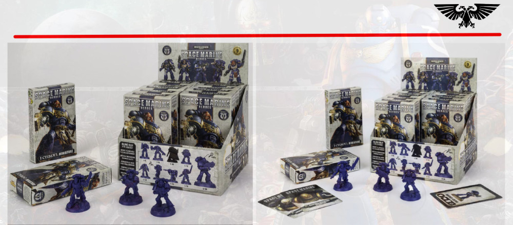  Warhammer Blind Box: Miniatures Space Marine Heroes – Rest Of The World (1 .  )