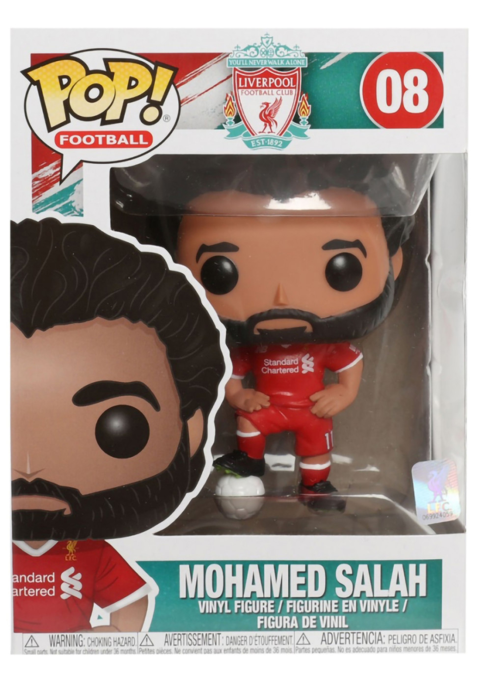  Funko POP Football: Liverpool  Mohamed Salah (9,5 )