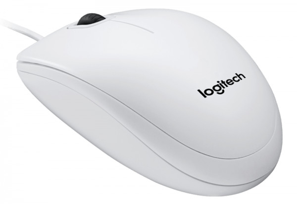 Мышь Logitech B100 проводная оптическая для PC (белая)