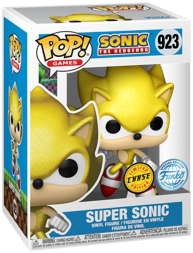  Funko POP Games: Sonic The Hedgehog  Super Sonic With Chase Exclusive (9,5 )