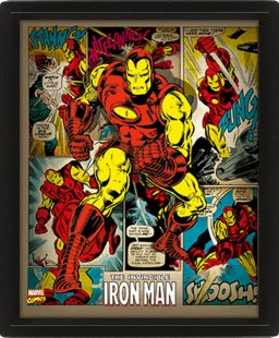 3D  Marvel Retro: Iron Man