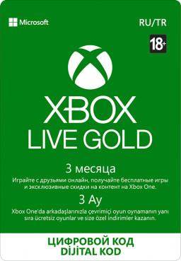   Xbox Live Gold 3  [Xbox,  ]