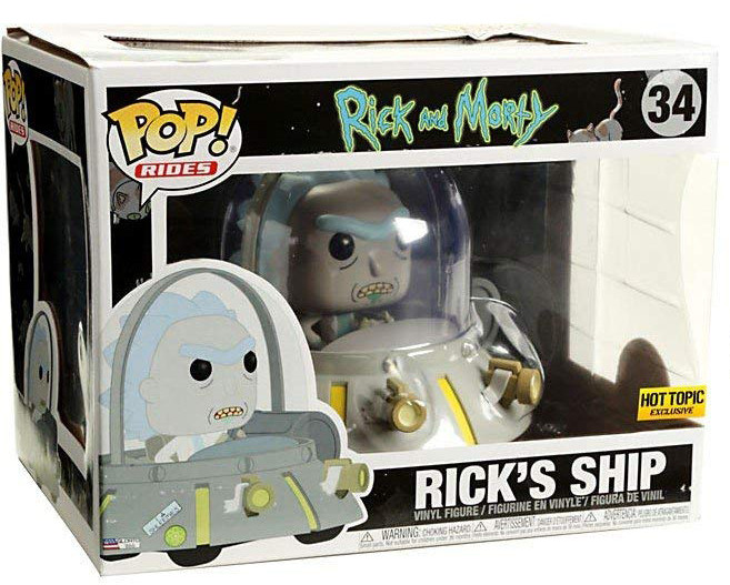  Funko Rides: Rick And Morty  Rick`s Ship Exclusive (9,5 )