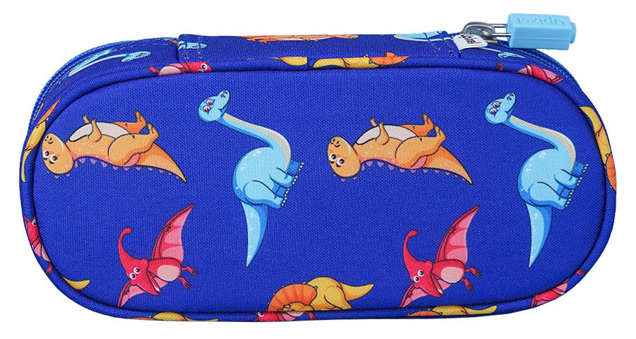 Пиксельный пенал Super Class Pencil Case WY-B012 (синий принт)