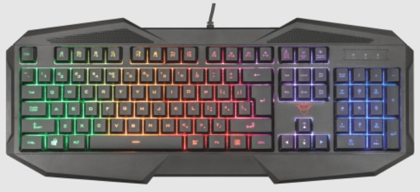 Клавиатура Trust GXT 830-RW Avonn мембранная c RGB-подсветкой (английская раскладка)