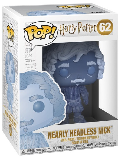 Фигурка Funko POP: Harry Potter – Nearly Headless Nick Blue Translucent (9,5 см)