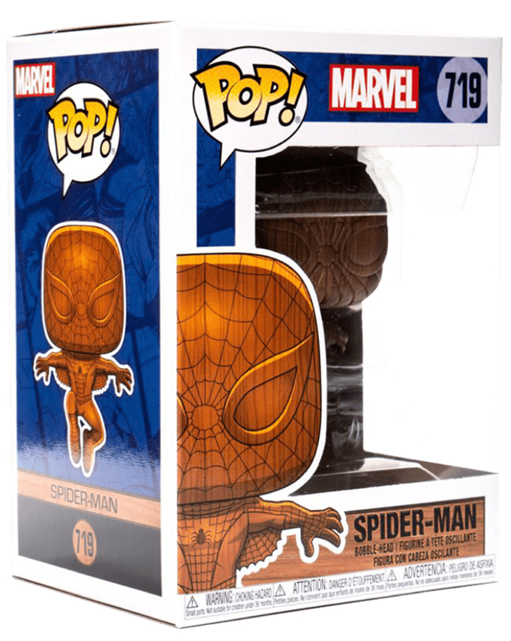  Funko POP Marvel: Spider-Man Wood Deco Bobble-Head Exclusive (9,5 )