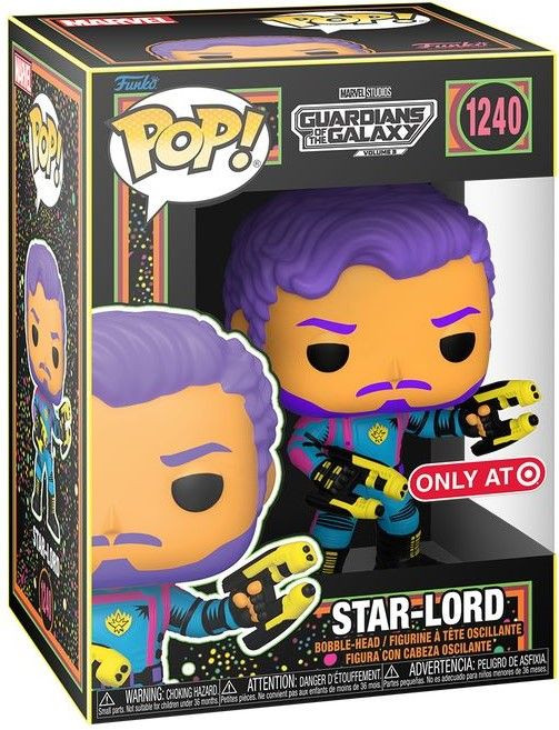 ������� Funko POP Marvel: Guardians Of The Galaxy 3 � Star-Lord Blacklight Exclusive Bobble-Head (11 ��)