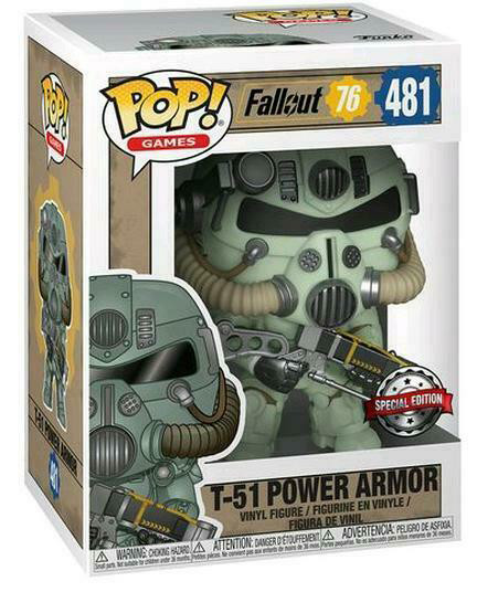 Фигурка Funko POP Games: Fallout 76 – T-51 Power Armor Green (9,5 см)