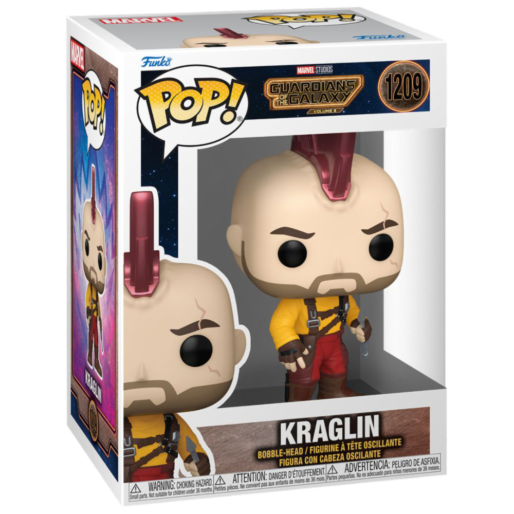 Фигурка Funko POP Marvel: Guardians Of The Galaxy 3 – Kraglin Bobble-Head (9,5 см)