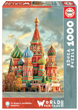 Puzzle Храм Василия Блаженного: Москва (1000 деталей)