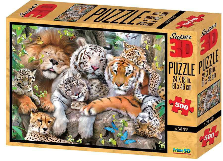 Super 3D Puzzle: Кошачий сон