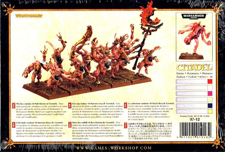 Набор миниатюр Warhammer 40,000. Chaos Daemons: Pink Horrors of Tzeentch