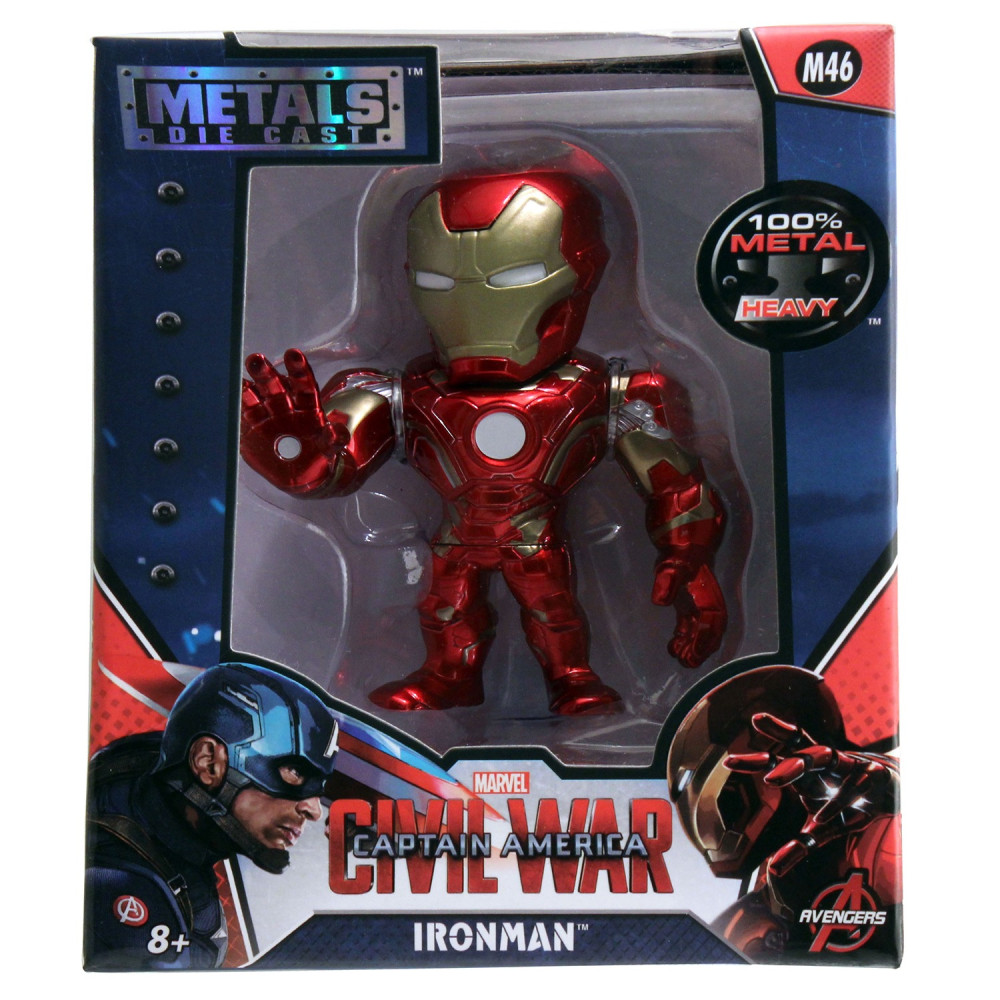  Marvel Captain America: Civil War  Iron Man Metalfigs 4"