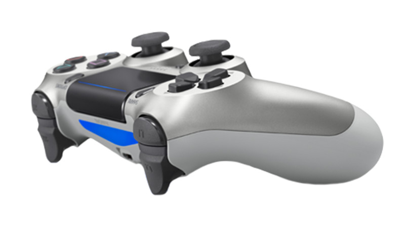 Беспроводной геймпад DualShock 4 Cont Silver для PS4 (серебряный)