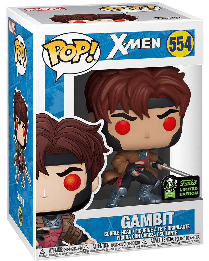  Funko POP: X-Men  Gambit Exclusive Bobble-Head (9,5 )