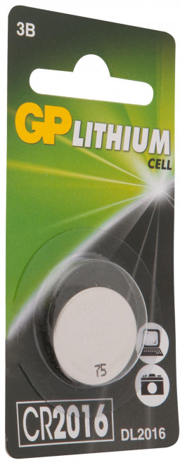 �������� �������� ��������� GP Lithium CR2016 (�������, 1 ��)