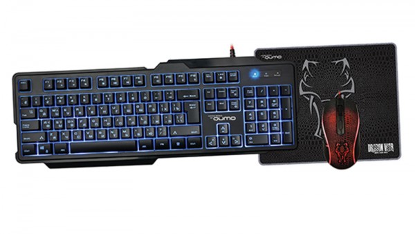 Игровой комплект Qumo Dragon War Viper: клавиатура K29 + мышь M29 + коврик для PC
