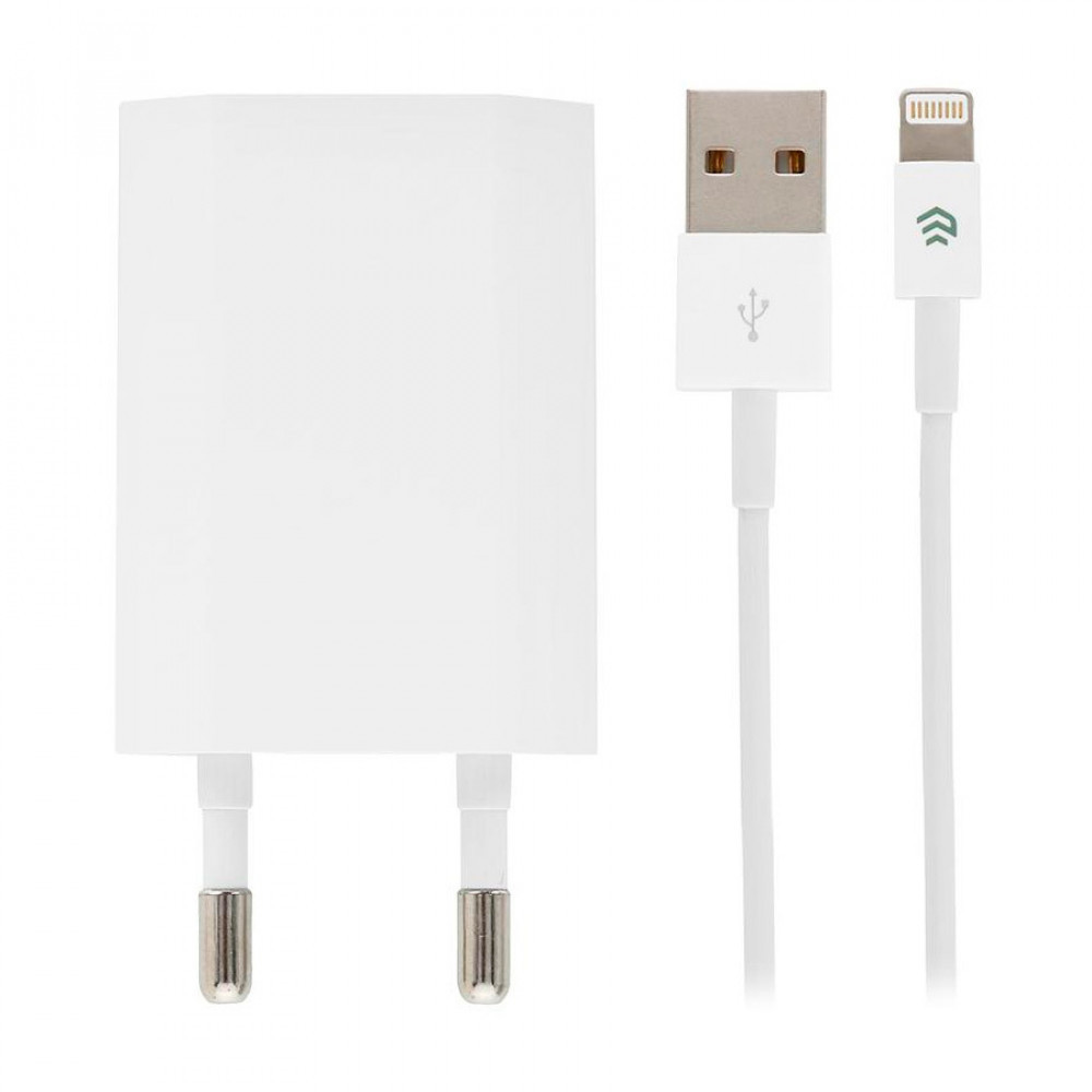 ����� ������� �������� ���������� Lightning Devia Smart Charger Suit 10W + ������ (White)