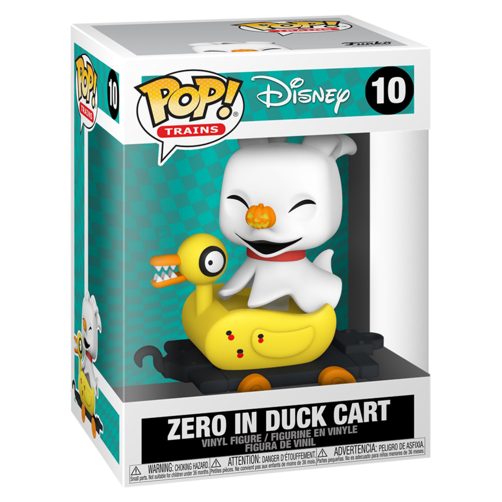 Фигурка Funko POP Trains: The Nightmare Before Christmas – Zero In Duck Cart (9,5 см)