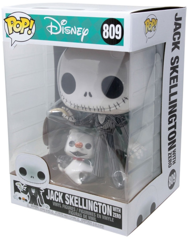Фигурка Funko POP Disney:The Nightmare Before Christmas – Jack with Zero Glows in the Dark Exclusive (25 см)