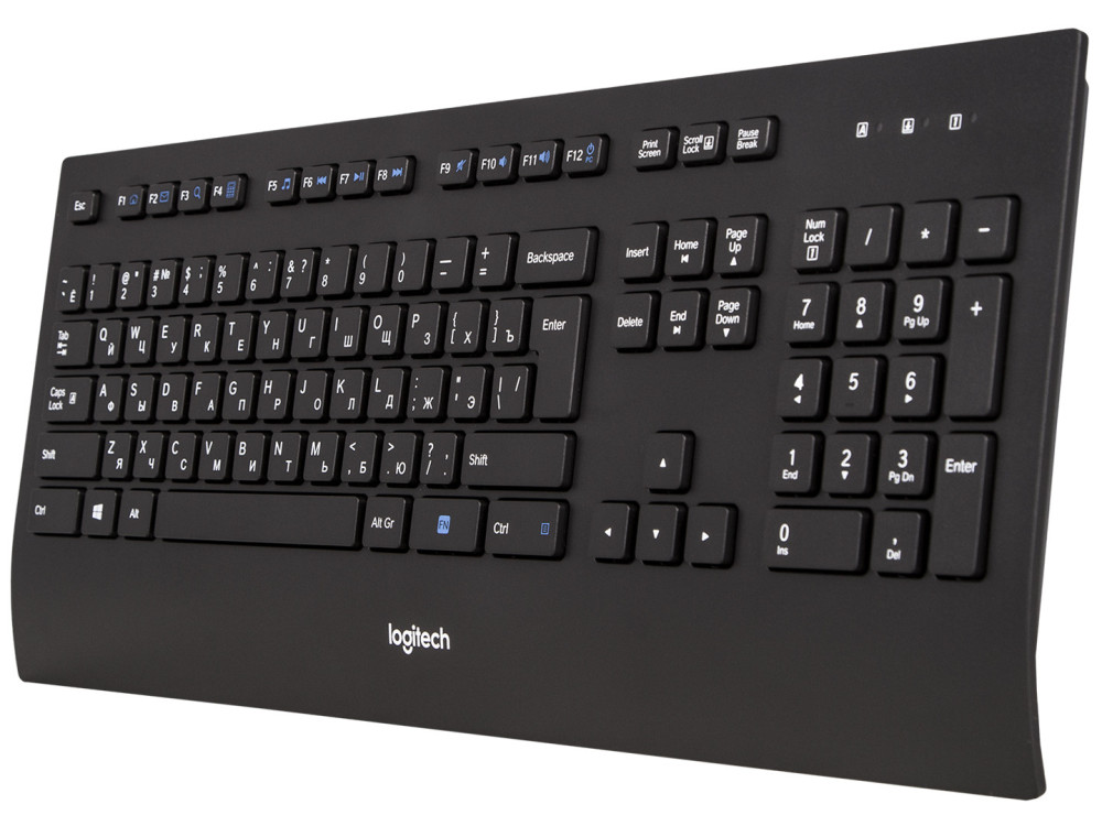 Клавиатура Logitech Keyboard K280e USB для PC (черный) (920-005215)