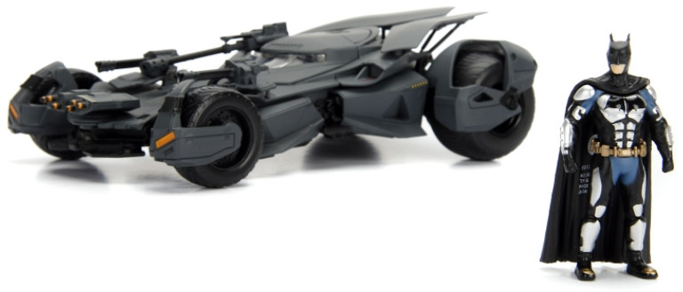 Набор DC Justice League: модель машины 2017 Batmobile (масштаб 1:24) + фигурка Batman Figure 2,75"