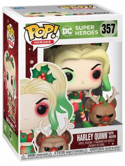  Funko POP Holiday: DC Super Heroes  Harley Quinn With Helper (9,5 )