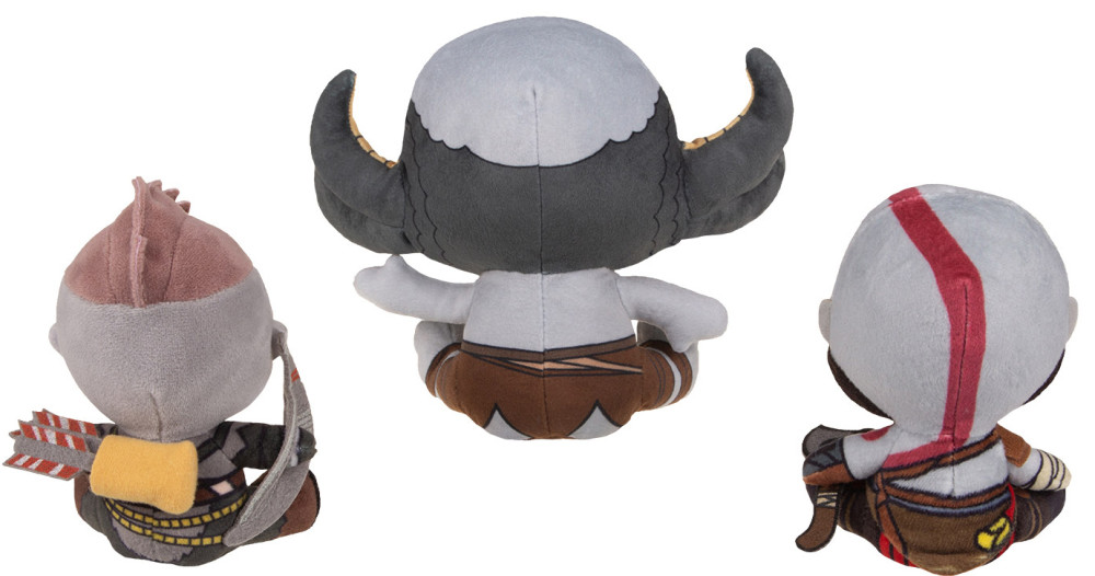 Набор мягких игрушек Gaya Stubbins Plush: God Of War: Kratos & Atreus & Troll (3-Pack)