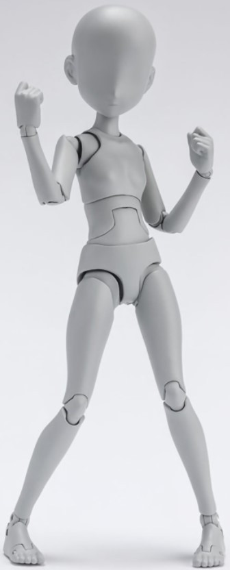  S.H.Figuarts Body Kun: Chan Sugimori Edition DX Set [Gray Color Ver.] (13 )