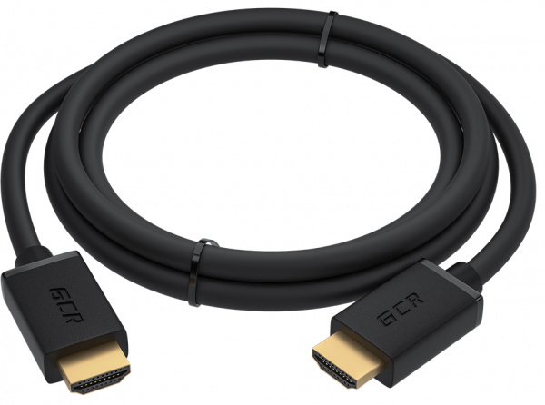 Кабель Greenconnect HDMI 2.0, 0.2 м, HDR 4:2:2, Ultra HD, 4K 60 fps (черный) (GCR-51242)
