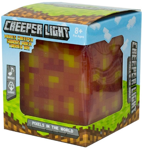 Светильник Minecraft: Лавовый куб