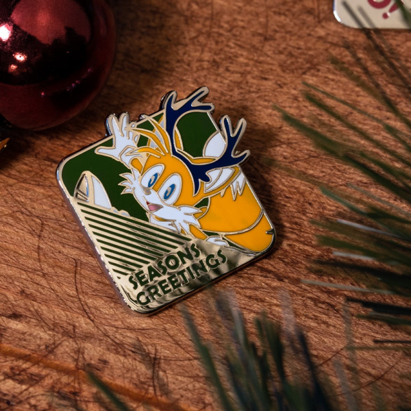 Набор значков Sonic The Hedgehog Modern Christmas 1.1 Pin Kings 2-Pack