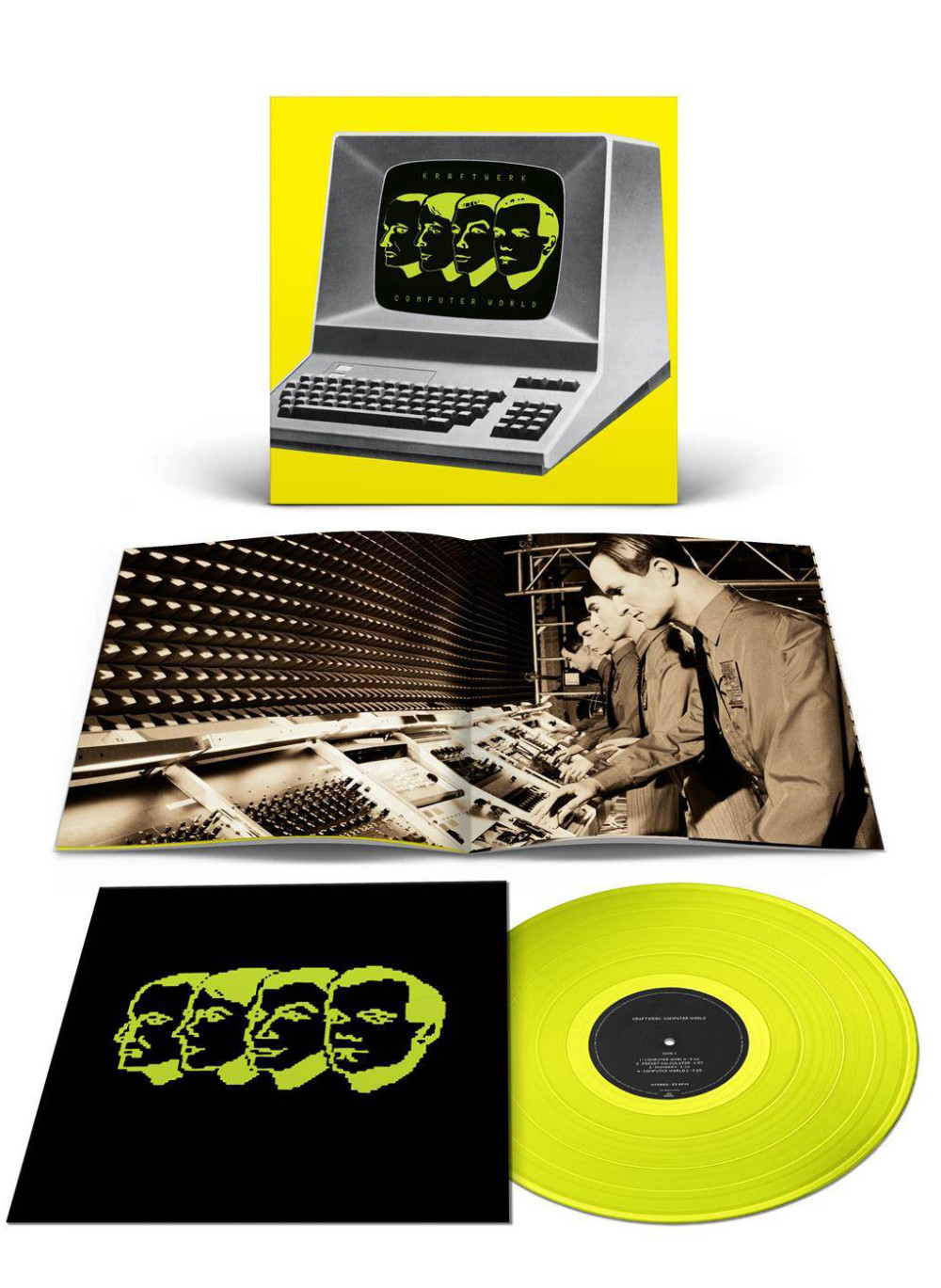 Kraftwerk  Computer World. Coloured Neon Yellow Vinyl (LP) + Computerwelt. Coloured Neon Yellow Vinyl (LP)