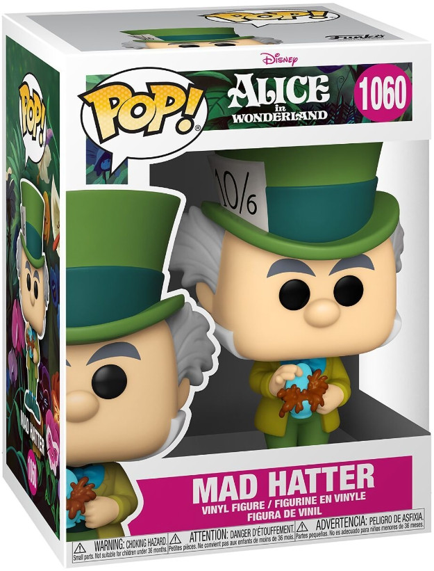 Фигурка Funko POP Disney: Alice In Wonderland 70th Anniversary – Mad Hatter (9,5 см)