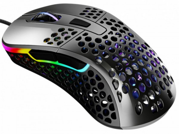 Мышь Xtrfy M4 проводная игровая для PC (серая)